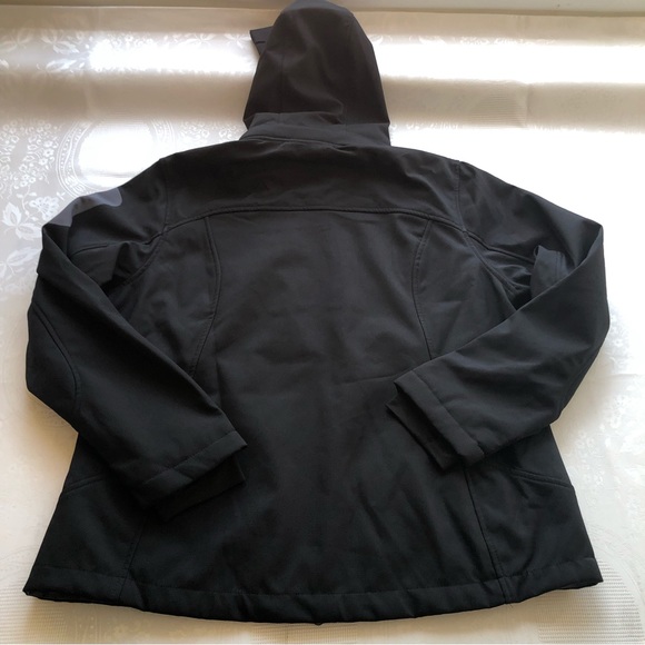 Free Country Black Hiking Outdoors Jacket Coat Inner Faux Fur Women’s Size XL - Picture 15 of 16